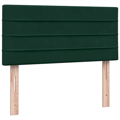 Giroletto a Molle con Materasso Verde Scuro 80x220 cm Velluto | homemem39