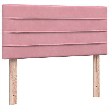 Giroletto a Molle con Materasso Rosa 90x220 cm Velluto | homemem39