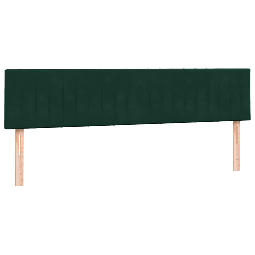 Giroletto a Molle con Materasso Verde Scuro 180x220 cm Velluto | homemem39