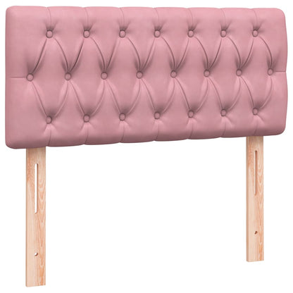 Giroletto a Molle con Materasso Rosa 90x210 cm Velluto | homemem39