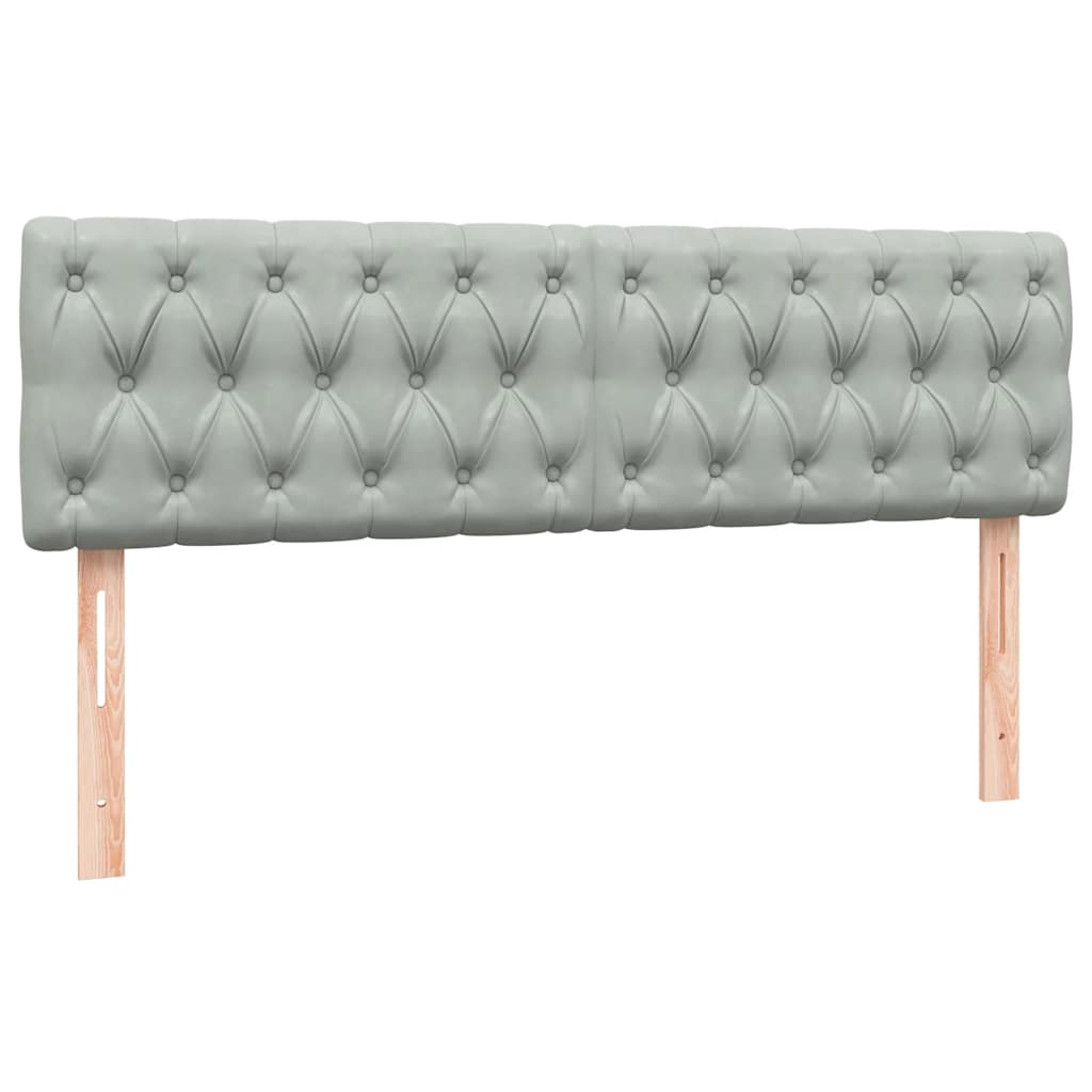 Giroletto a Molle con Materasso Grigio Chiaro 160x210cm Velluto | homemem39