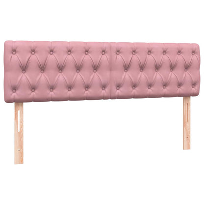 Giroletto a Molle con Materasso Rosa 160x210 cm in Velluto | homemem39