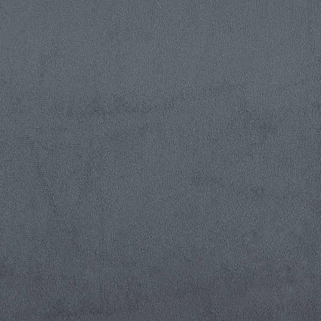 Giroletto a Molle con Materasso Grigio Scuro 90x220 cm Velluto | homemem39