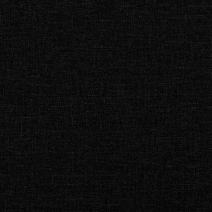 Poltrona a Dondolo con poggiapiedi Nero in Tessuto