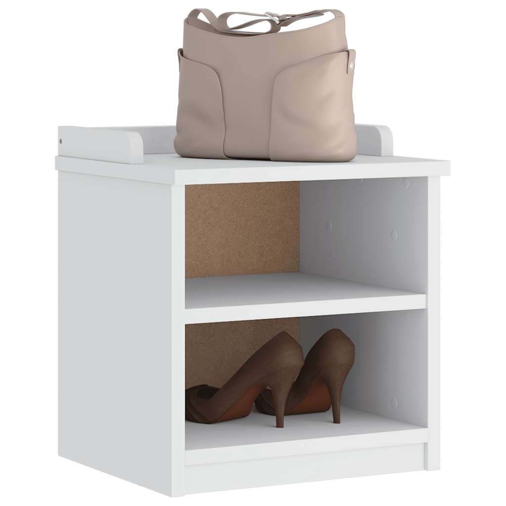 Panca da Corridoio SANDNES Bianca 45x40x50 cm in Legno di Pino | homemem39