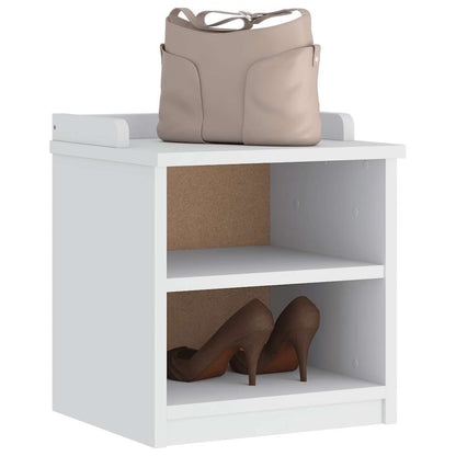 Panca da Corridoio SANDNES Bianca 45x40x50 cm in Legno di Pino | homemem39