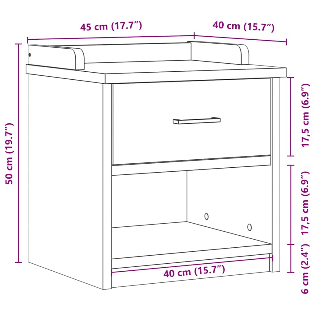 Panca da Corridoio SANDNES 45x40x50 cm Legno Massello di Pino | homemem39