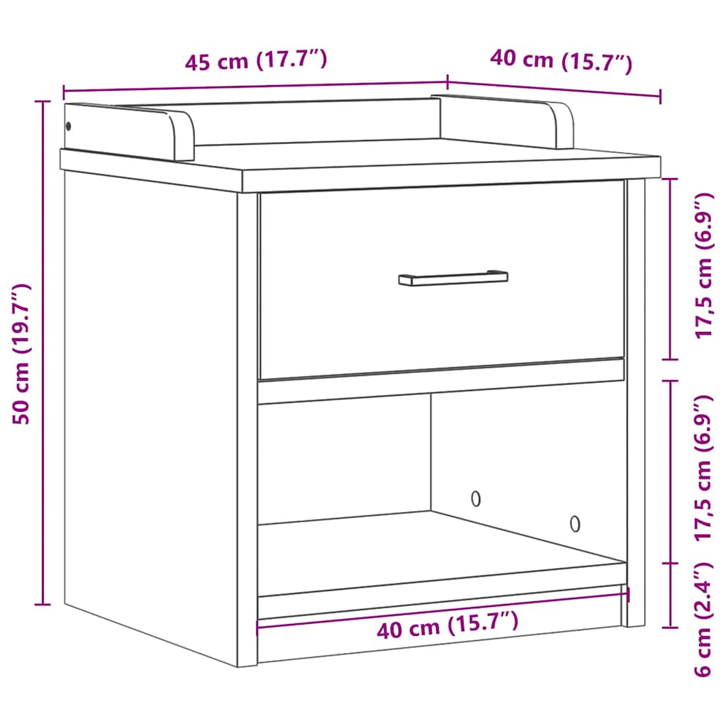 Panca da Corridoio SANDNES 45x40x50 cm Legno Massello di Pino | homemem39