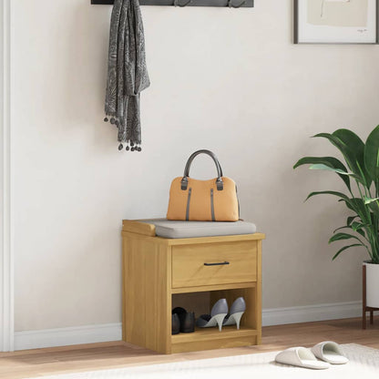 Panca da Corridoio SANDNES 45x40x50 cm Legno Massello di Pino | homemem39