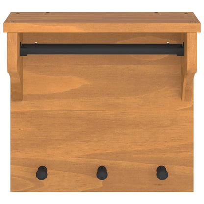 Appendiabiti da Parete SANDNES 43x30x42 cm in Legno di Pino