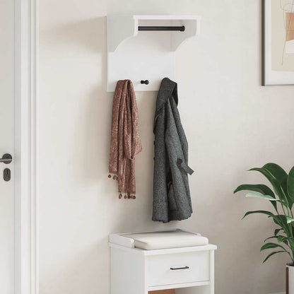Appendiabiti da Parete SANDNES Bianco 43x30x42 cm Legno di Pino - homemem39