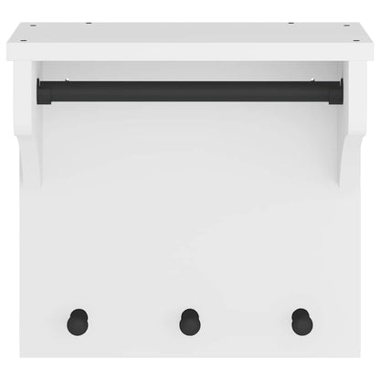 Appendiabiti da Parete SANDNES Bianco 43x30x42 cm Legno di Pino - homemem39