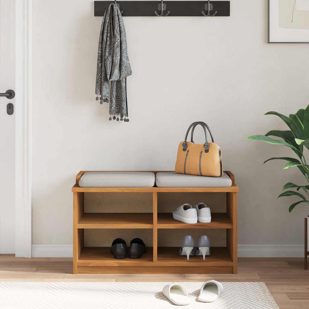 Panca da Corridoio SANDNES 87x40x50 cm Legno Massello di Pino | homemem39