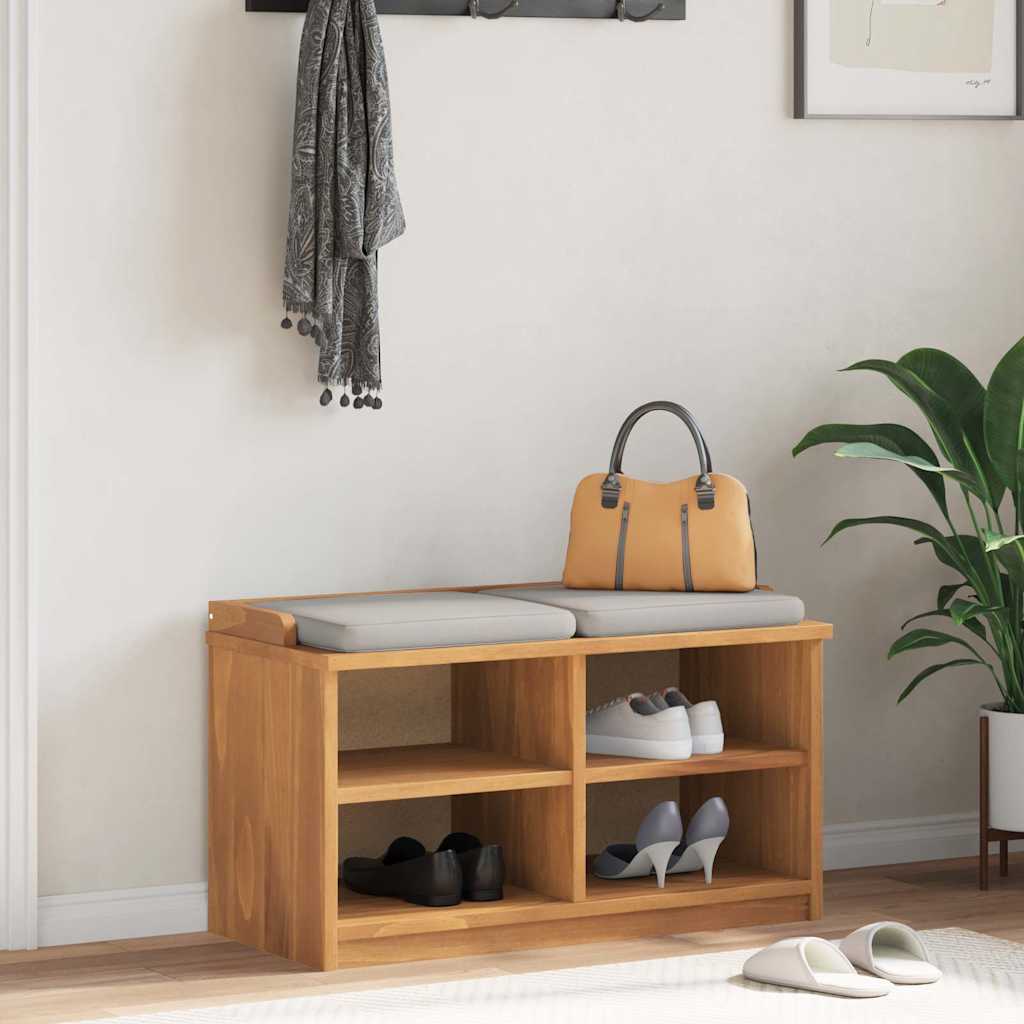 Panca da Corridoio SANDNES 87x40x50 cm Legno Massello di Pino | homemem39