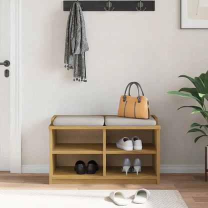 Panca da Corridoio SANDNES 87x40x50 cm Legno Massello di Pino | homemem39
