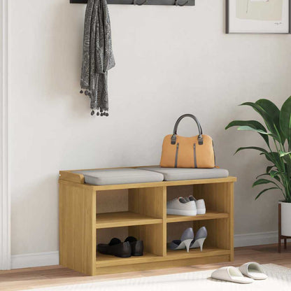 Panca da Corridoio SANDNES 87x40x50 cm Legno Massello di Pino | homemem39