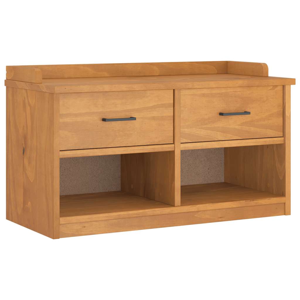 Panca da Corridoio SANDNES 87x40x50 cm Legno Massello di Pino | homemem39