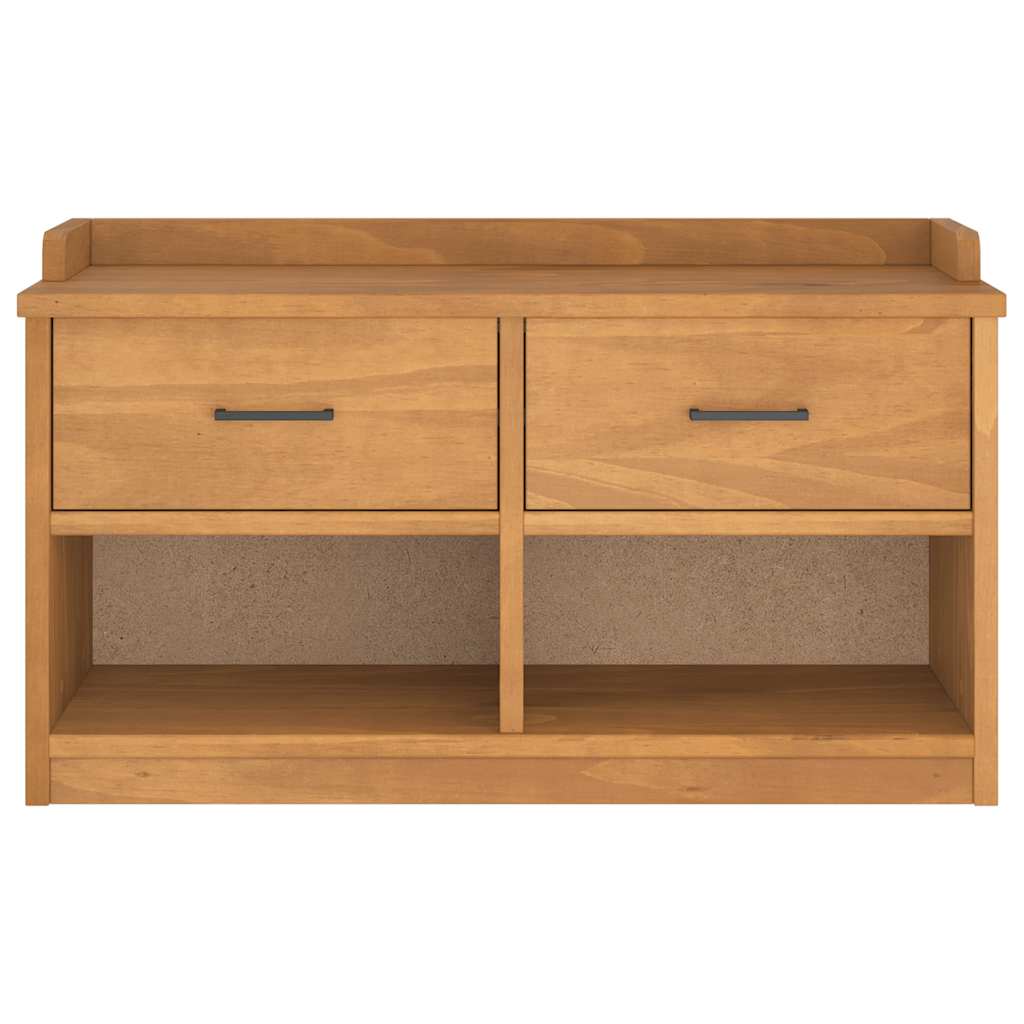 Panca da Corridoio SANDNES 87x40x50 cm Legno Massello di Pino | homemem39