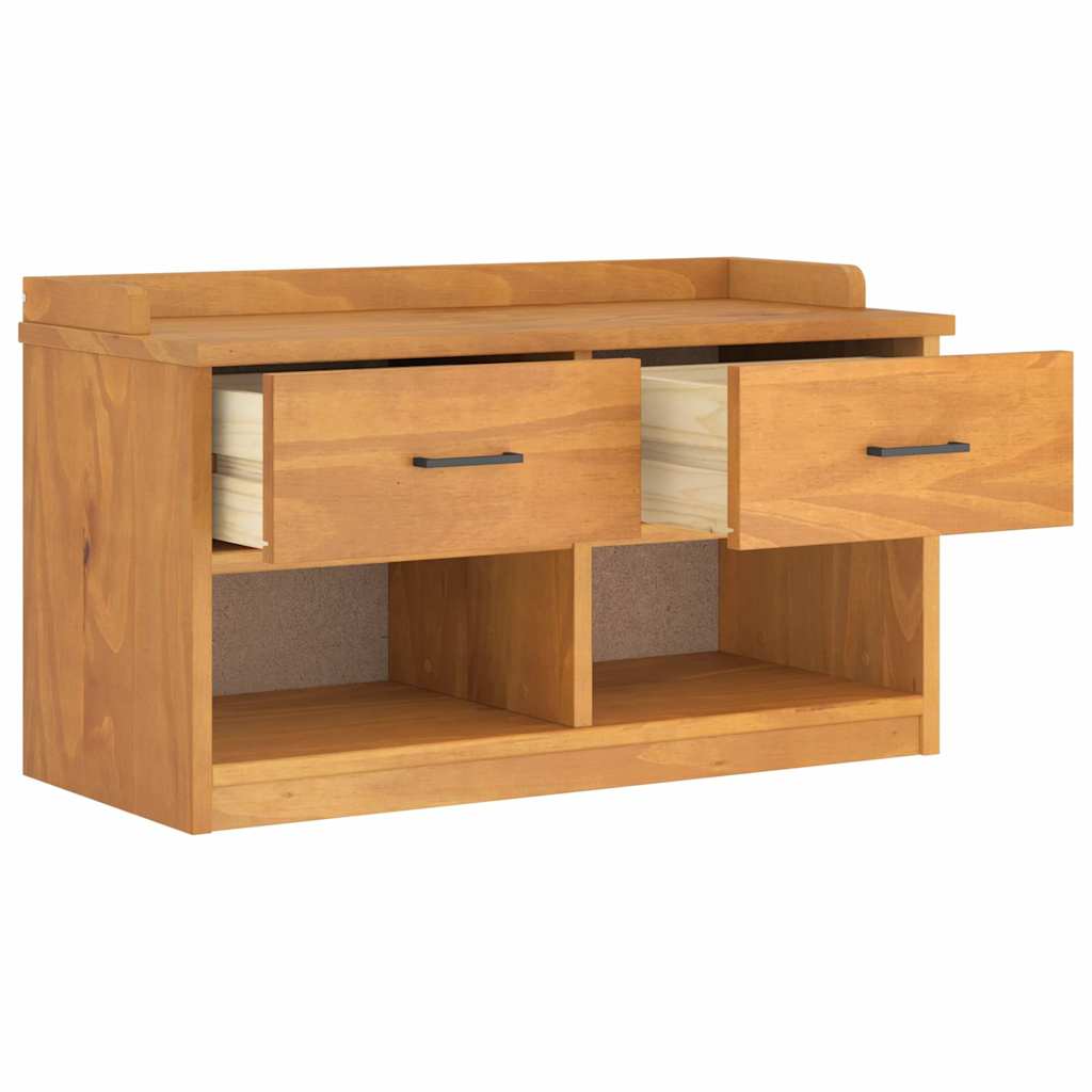 Panca da Corridoio SANDNES 87x40x50 cm Legno Massello di Pino | homemem39