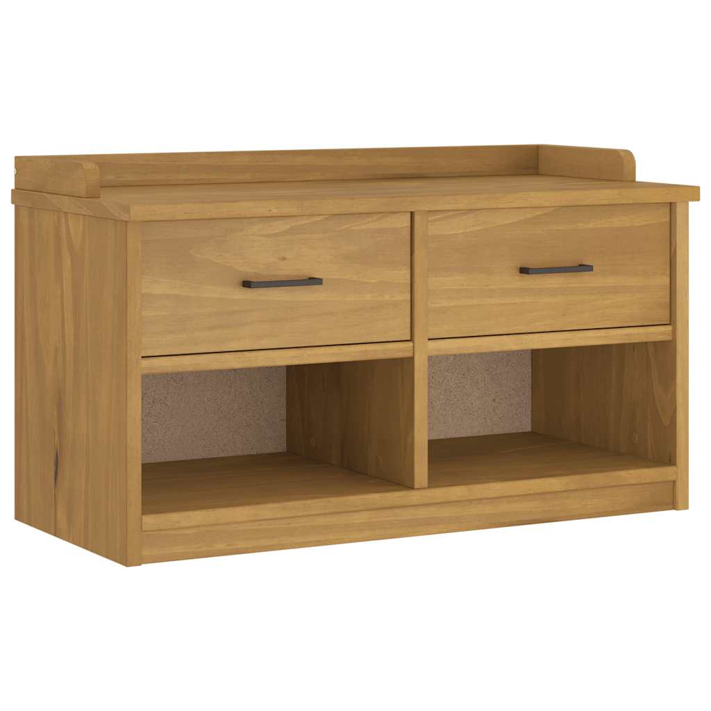 Panca da Corridoio SANDNES 87x40x50 cm Legno Massello di Pino | homemem39
