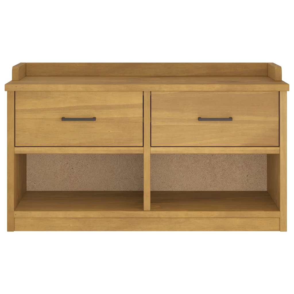 Panca da Corridoio SANDNES 87x40x50 cm Legno Massello di Pino | homemem39