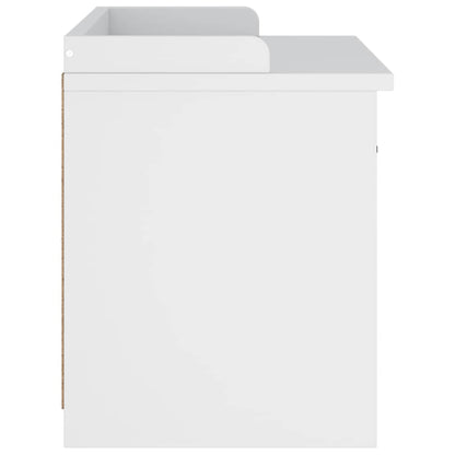 Panca da Corridoio SANDNES Bianca 87x40x50 cm in Legno di Pino | homemem39