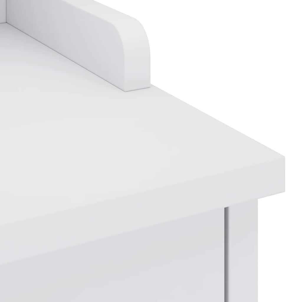 Panca da Corridoio SANDNES Bianca 87x40x50 cm in Legno di Pino | homemem39