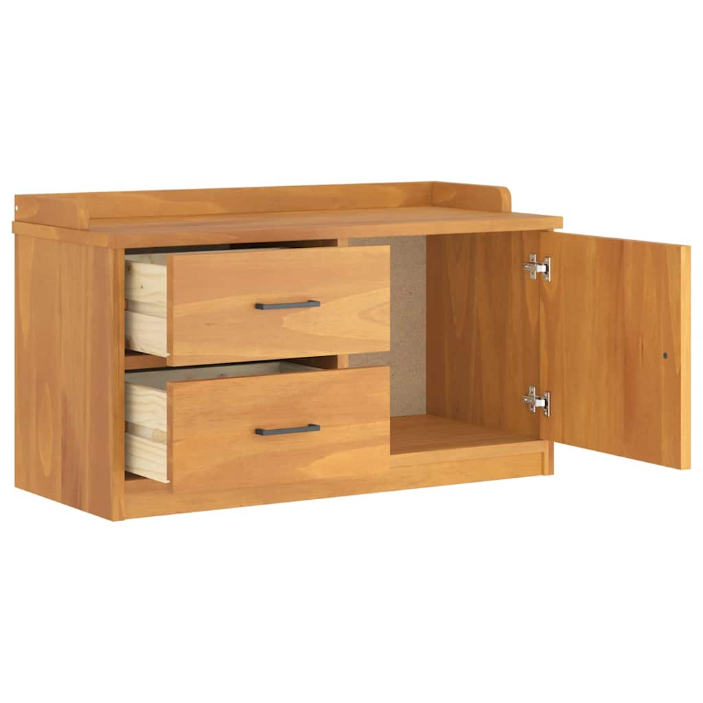 Panca da Corridoio SANDNES 87x40x50 cm Legno Massello di Pino | homemem39