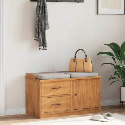 Panca da Corridoio SANDNES 87x40x50 cm Legno Massello di Pino | homemem39