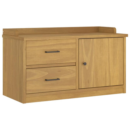 Panca da Corridoio SANDNES 87x40x50 cm Legno Massello di Pino | homemem39