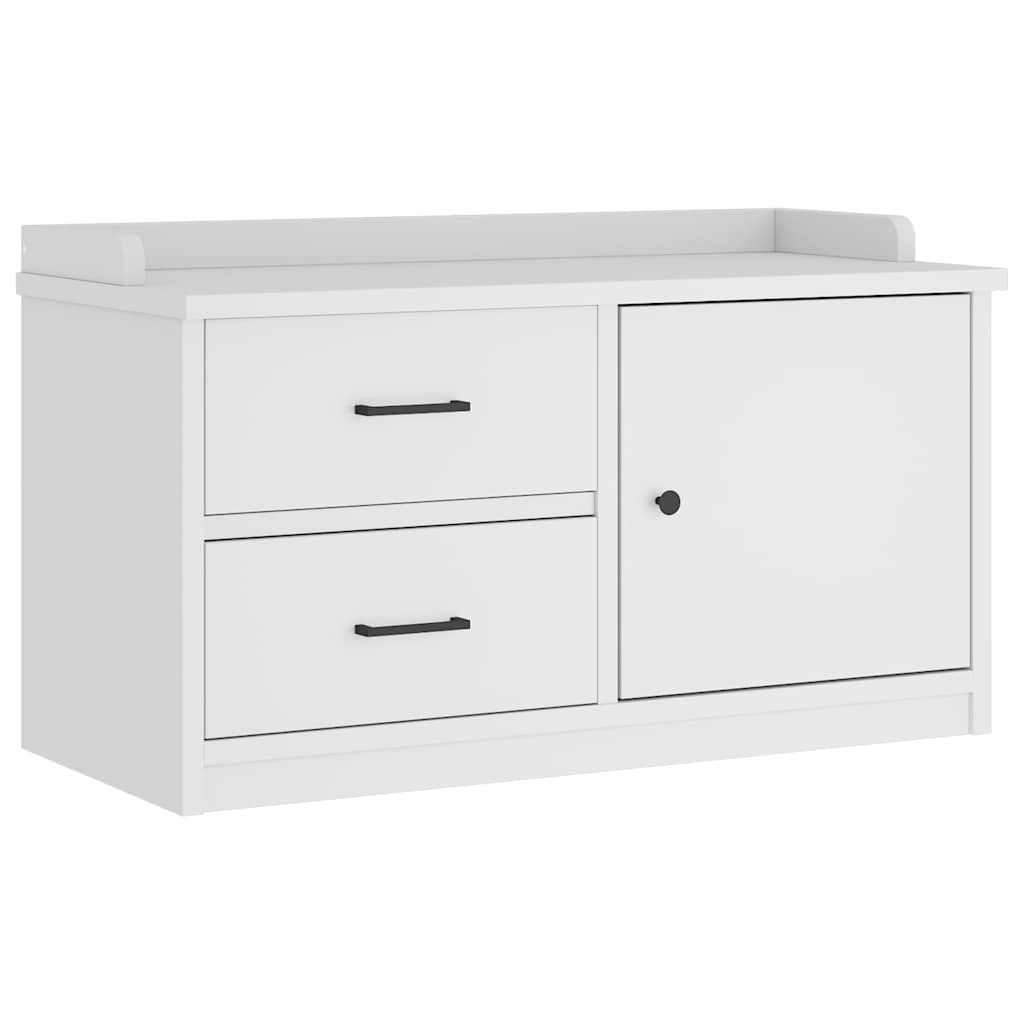 Panca da Corridoio SANDNES Bianca 87x40x50 cm in Legno di Pino | homemem39