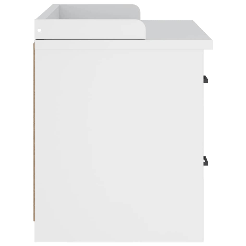 Panca da Corridoio SANDNES Bianca 87x40x50 cm in Legno di Pino | homemem39