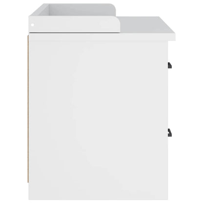 Panca da Corridoio SANDNES Bianca 87x40x50 cm in Legno di Pino | homemem39