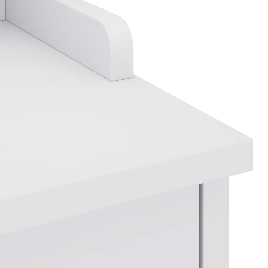 Panca da Corridoio SANDNES Bianca 87x40x50 cm in Legno di Pino | homemem39