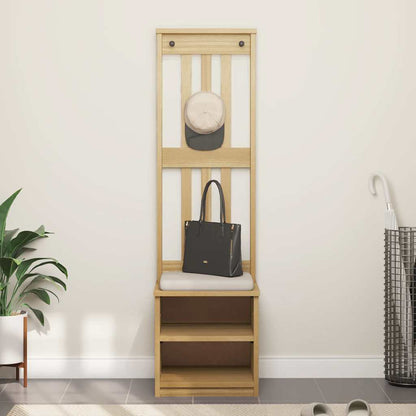 Albero da Ingresso SANDNES 45x40x159,5 cm in Legno di Pino | homemem39