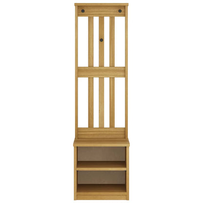 Albero da Ingresso SANDNES 45x40x159,5 cm in Legno di Pino | homemem39