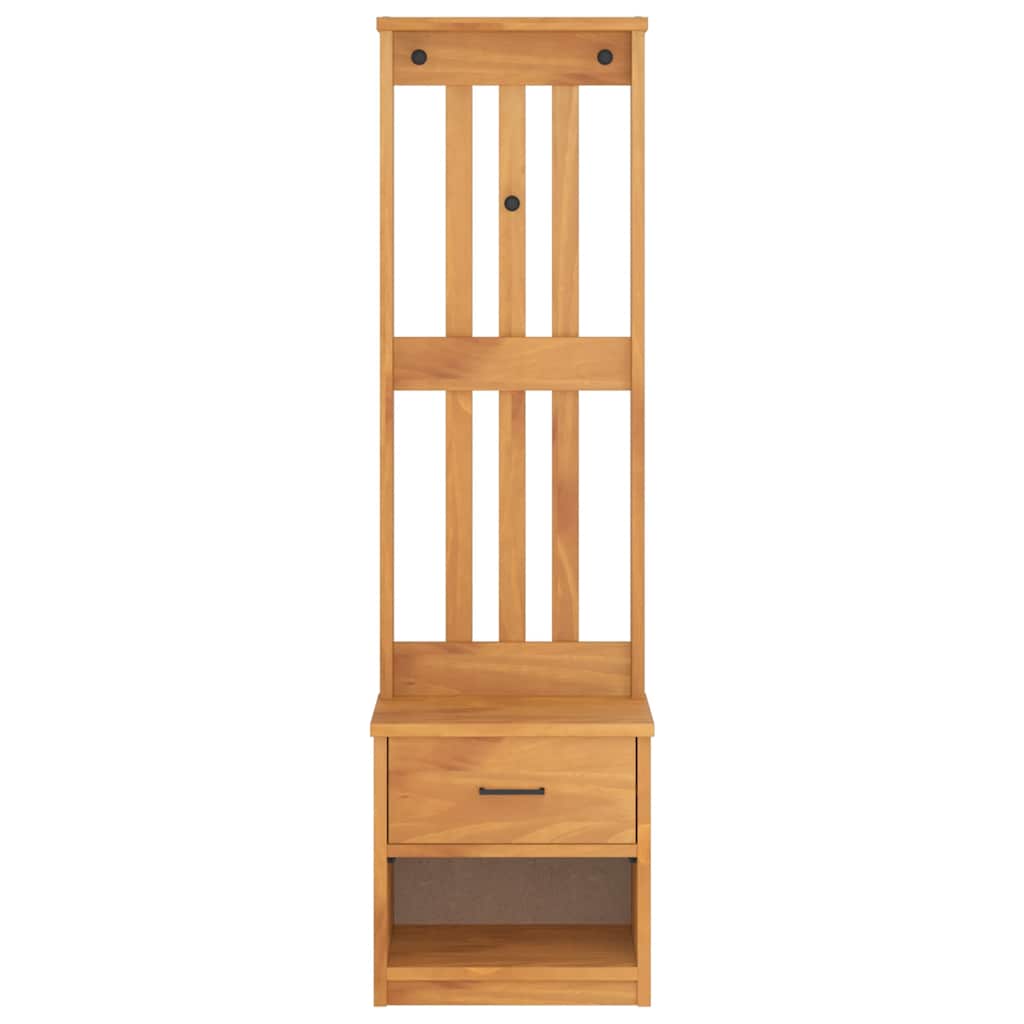 Albero da Ingresso SANDNES 45x40x159,5 cm in Legno di Pino | homemem39