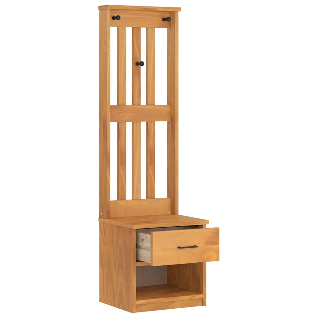 Albero da Ingresso SANDNES 45x40x159,5 cm in Legno di Pino | homemem39