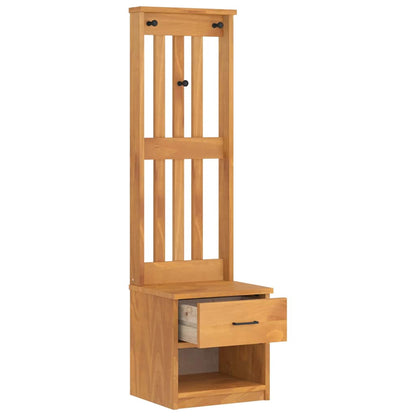Albero da Ingresso SANDNES 45x40x159,5 cm in Legno di Pino | homemem39