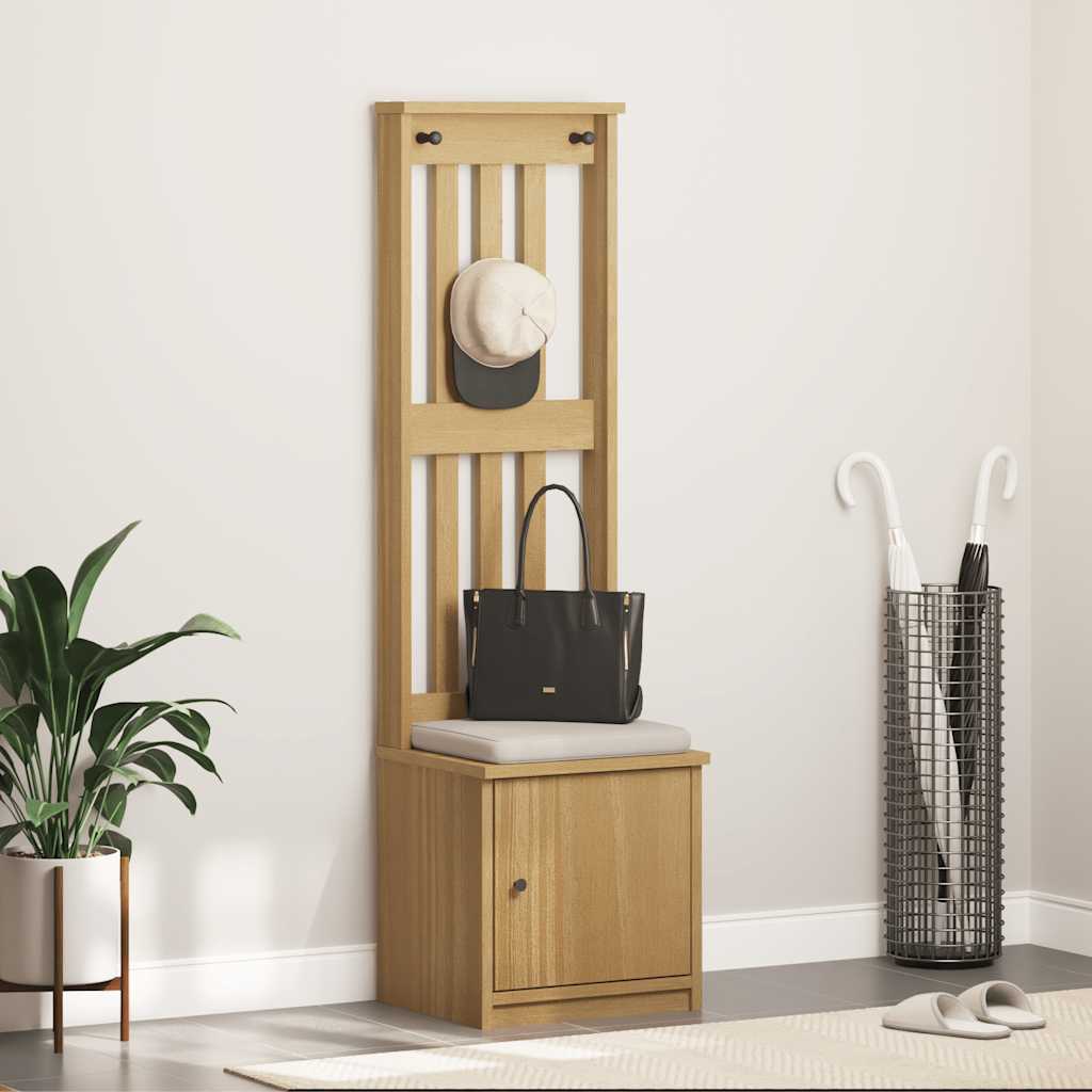 Albero da Ingresso SANDNES 45x40x159,5 cm in Legno di Pino | homemem39