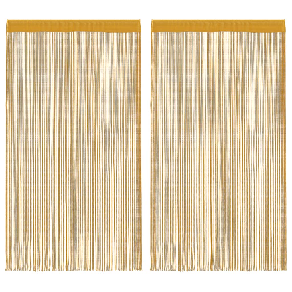 Tende a Filo 2 pz Oro 100x250 cm | homemem39