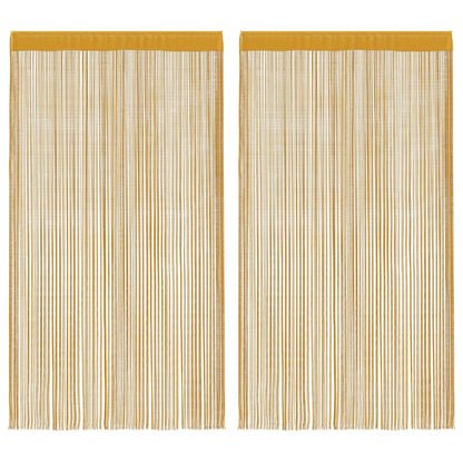 Tende a Filo 2 pz Oro 100x250 cm | homemem39