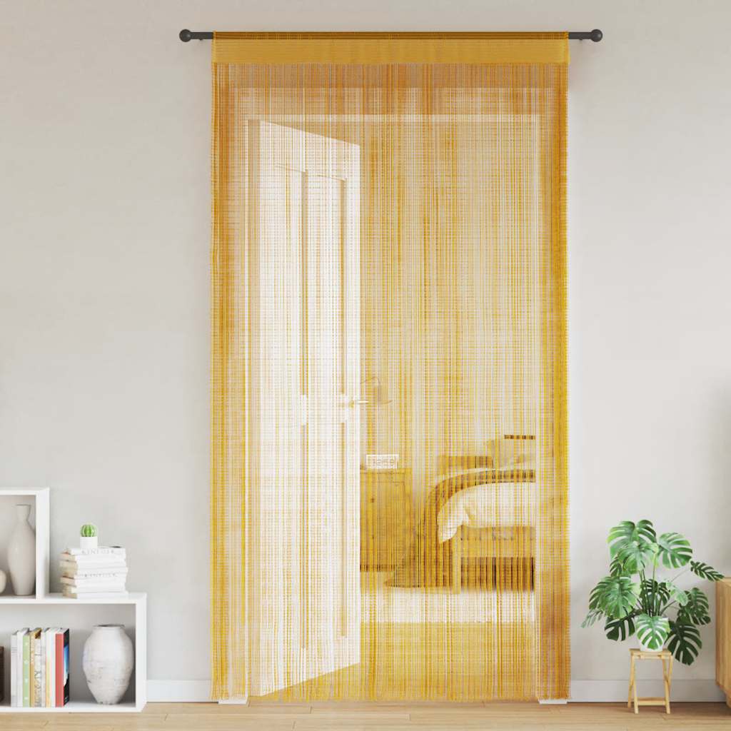 Tende a Filo 2 pz Oro 140x250 cm | homemem39