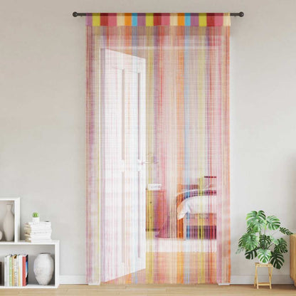 Tende a Filo 2 pz Multicolore 100x250 cm | homemem39
