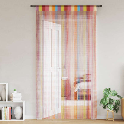 Tende a Filo 2 pz Multicolore 140x250 cm | homemem39
