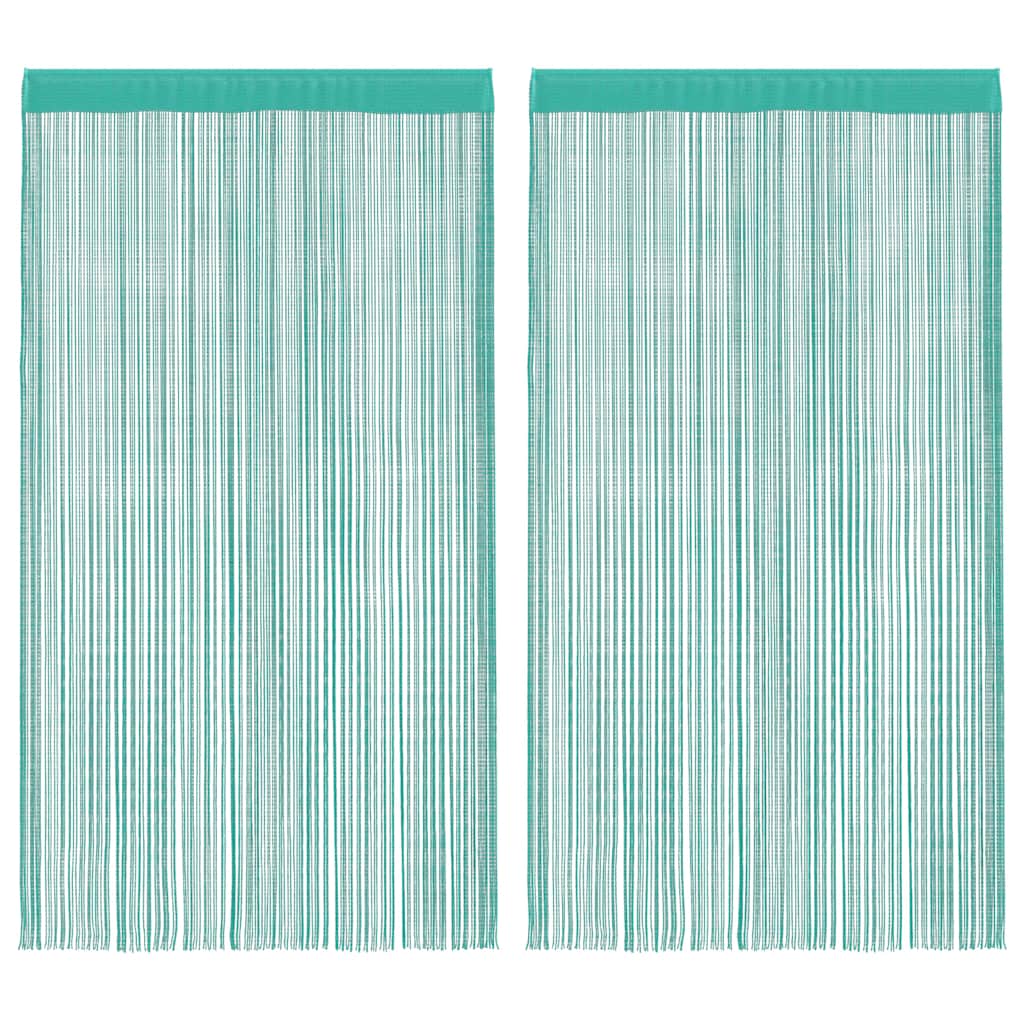 Tende a Filo 2 pz Turchese 100x250 cm | homemem39