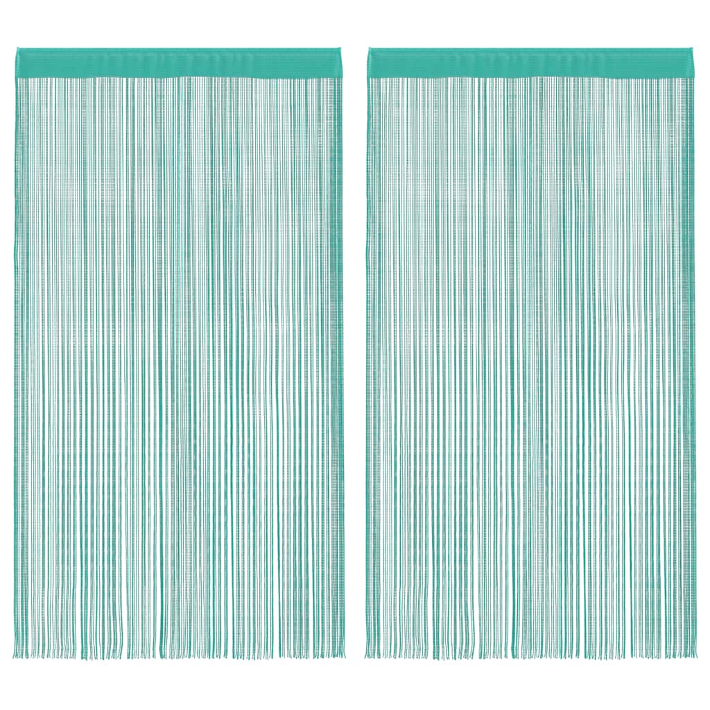 Tende a Filo 2 pz Turchese 140x250 cm | homemem39