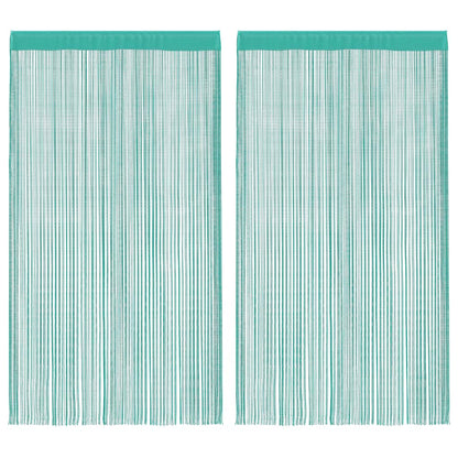 Tende a Filo 2 pz Turchese 140x250 cm | homemem39