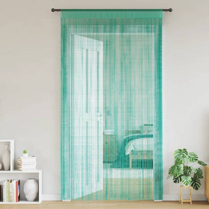 Tende a Filo 2 pz Turchese 140x250 cm | homemem39