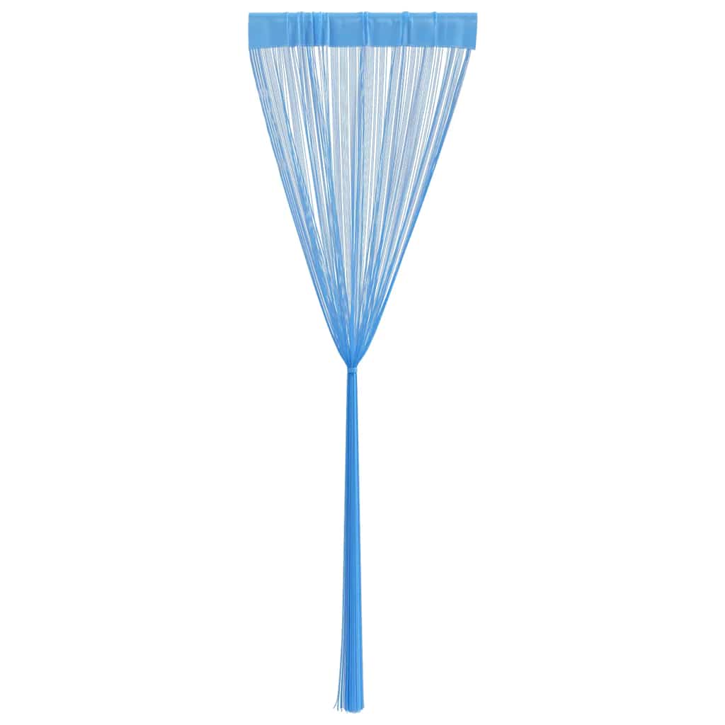 Tende a Filo 2 pz Azzurro 100x250 cm | homemem39